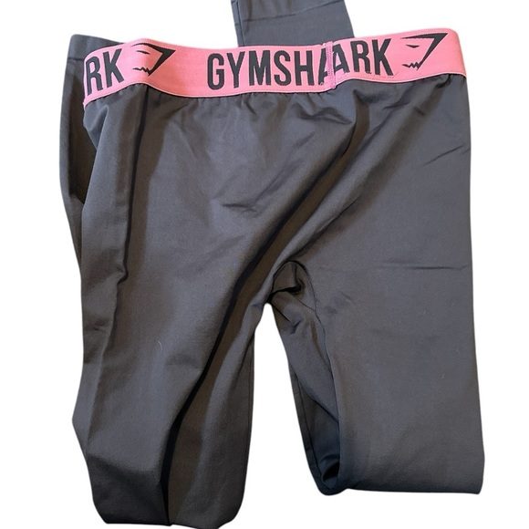 Gymshark Gray / Pink Seamless Crop Atheltic Leggings Women’s Size Medium - Picture 2 of 2